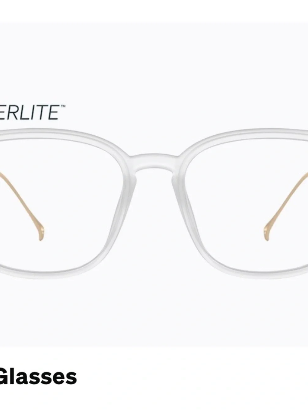 Clear frame Zenni 7816823 “Square” glasses prescription lenses